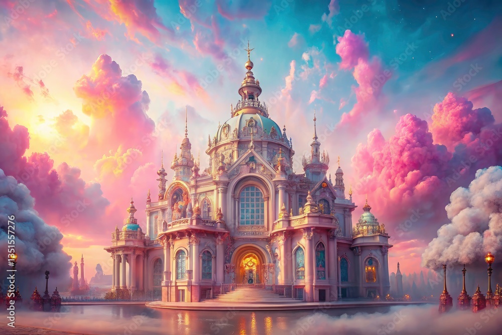 Ethereal Baroque Architecture: Pastel Washes & Glowing Highlights - Architectural Photography Ethereal Baroque Architecture: Pastel Washes & Glowing Highlights - Architectural Photography