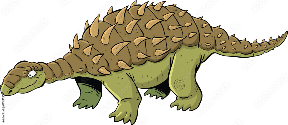Fototapeta premium armoured dinosaur