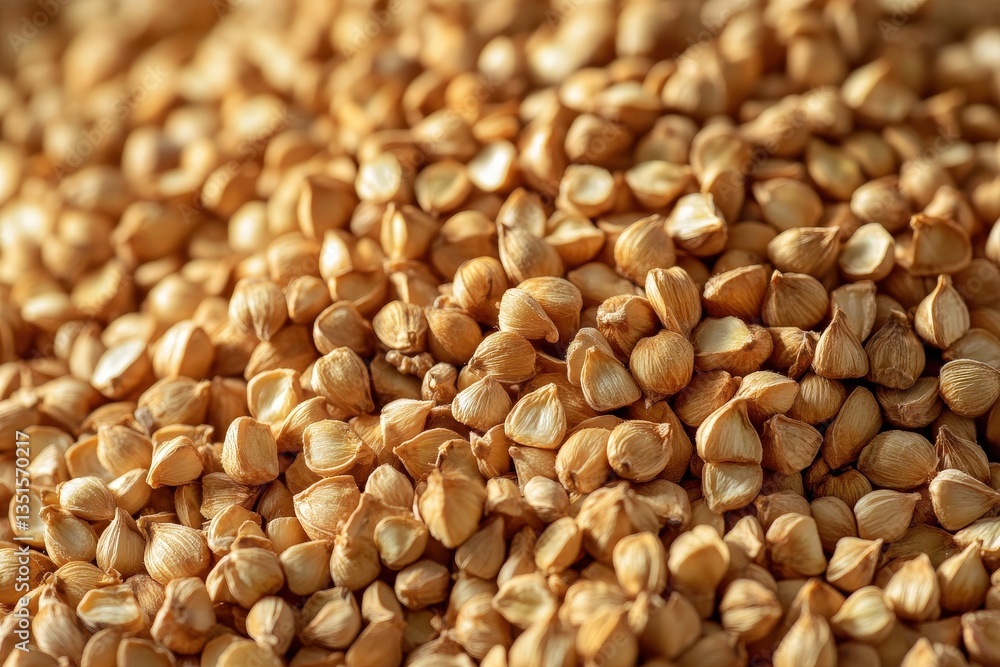 Fototapeta premium A close up image featuring a pile of natural food kernels