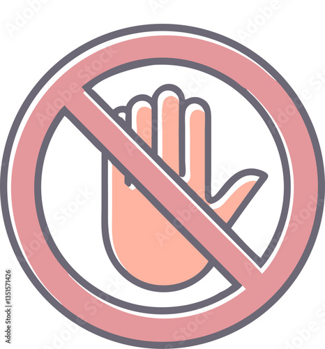 Prohibited sign vector
