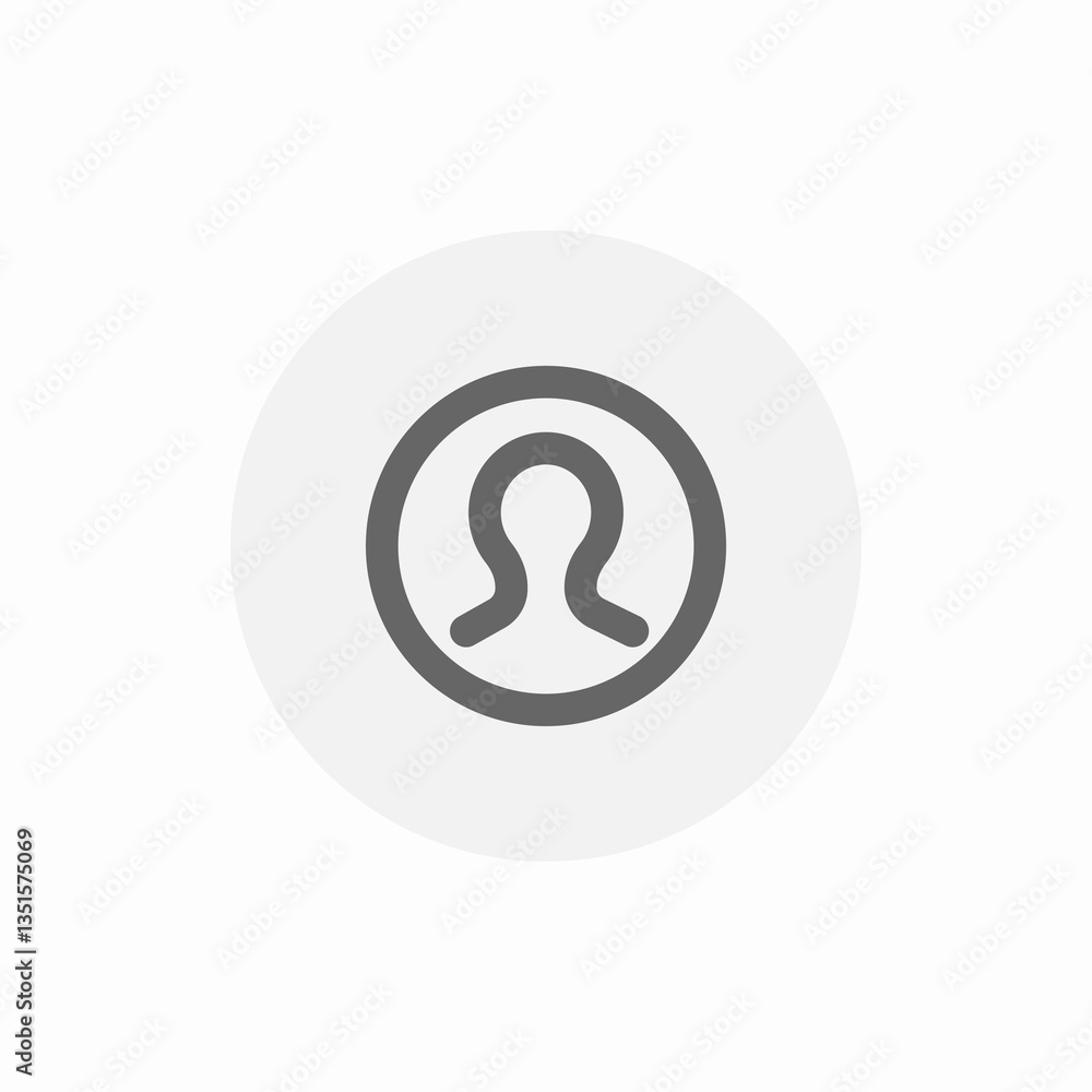 User profile account icon vector sign User profile account icon vector sign