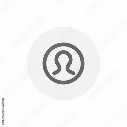 User profile account icon vector sign