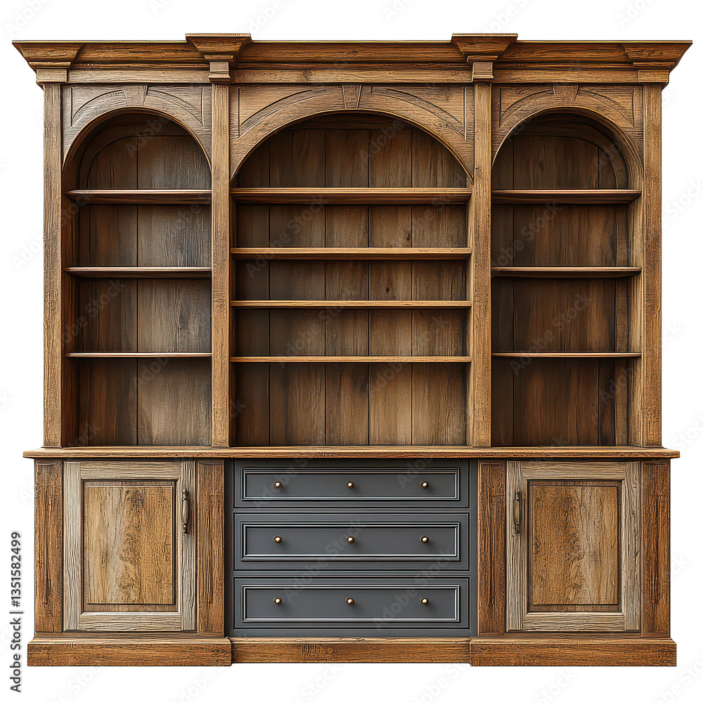 Built-In Cabinets isolated on transparent background, PNG Built-In Cabinets isolated on transparent background, PNG