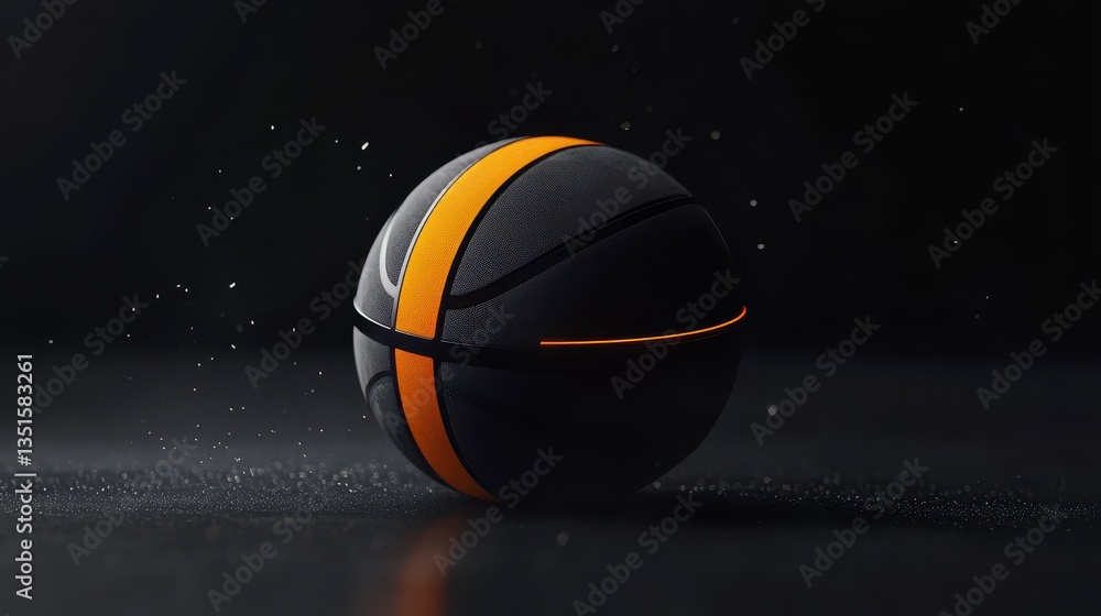 Fototapeta premium basketball ball in the basket