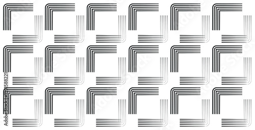 abstract black white stripe line. geometric hexagon texture background. polygon pattern. retro styled concept