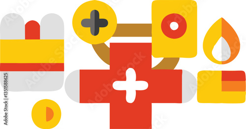 Healthcare Icon Set – Medical, Doctor & Clinic Vector Illustrations