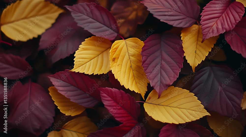Fototapeta premium Autumn Leaves Background Texture. (23)