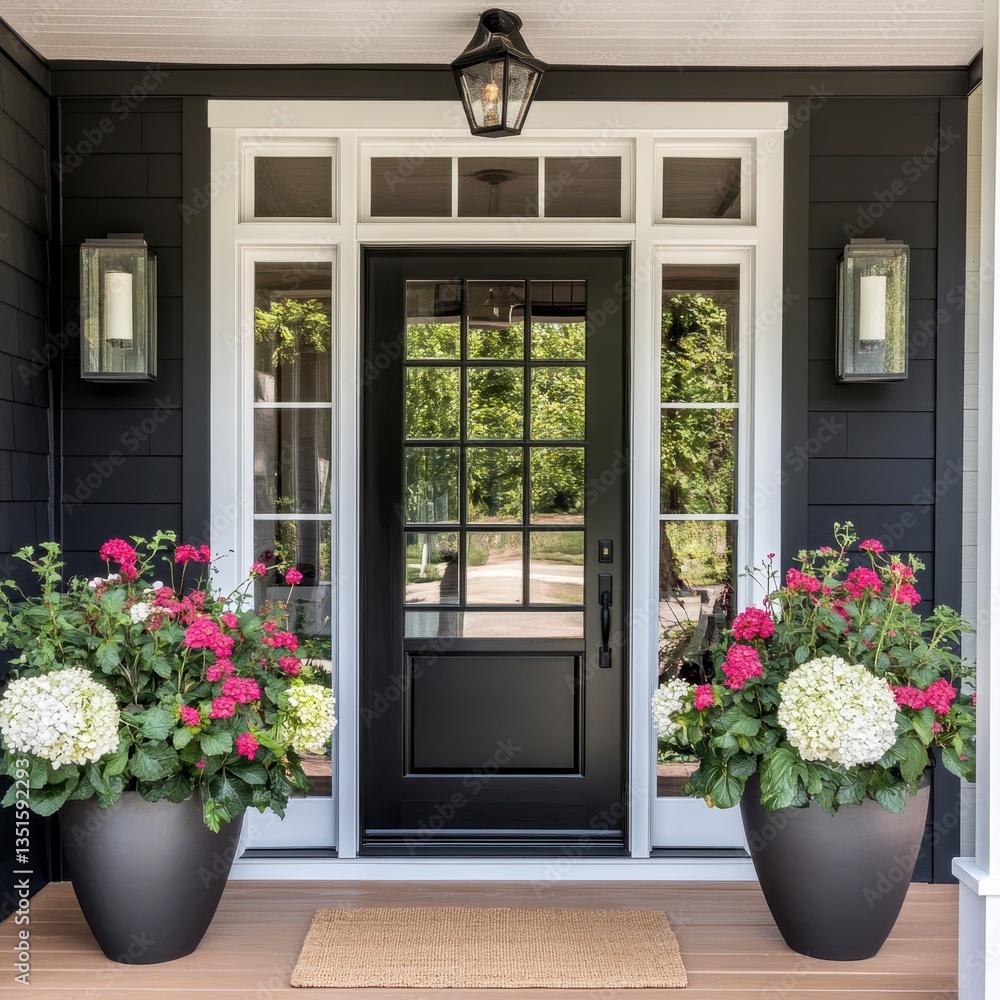 Fototapeta premium window with flowers