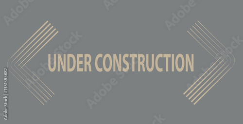 Under construction  warning sign background
