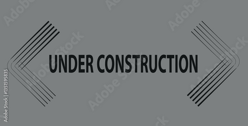 Under construction  warning sign background
