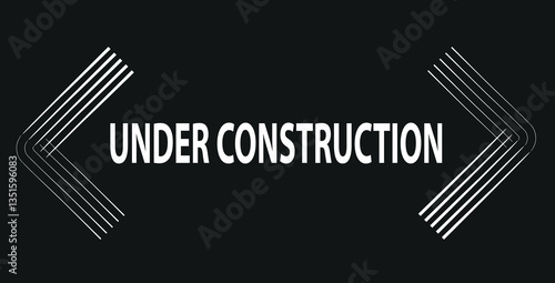 Under construction  warning sign background

