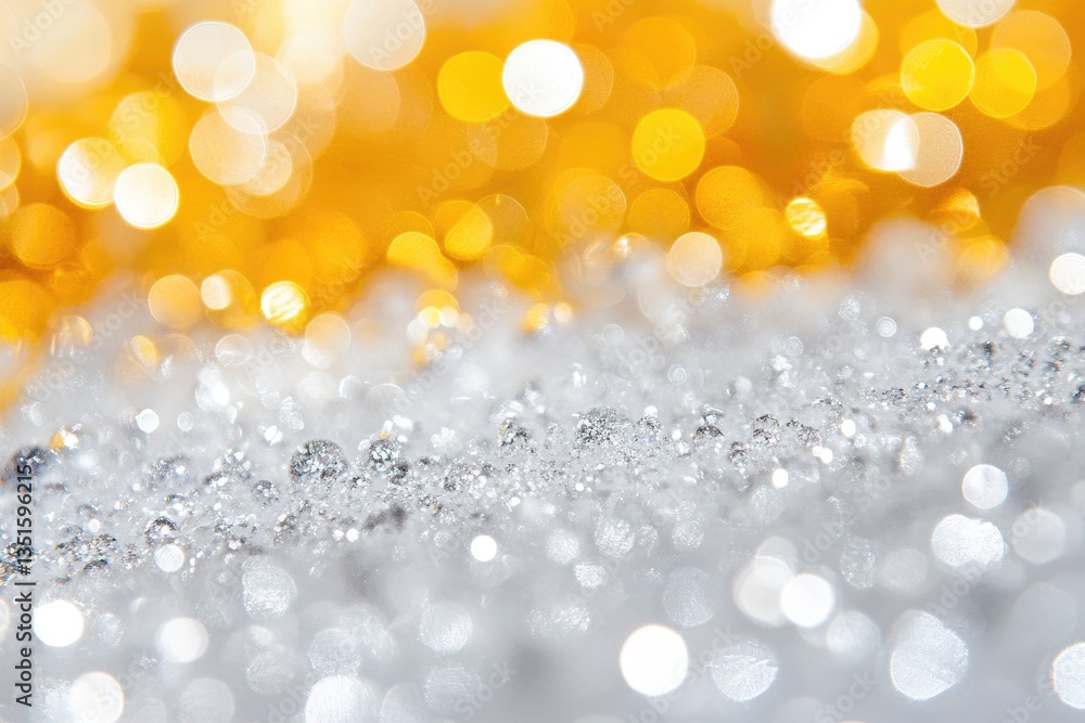 Shimmering golden and silver bokeh background Shimmering golden and silver bokeh background