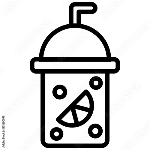 Soft Drink Outline Icon