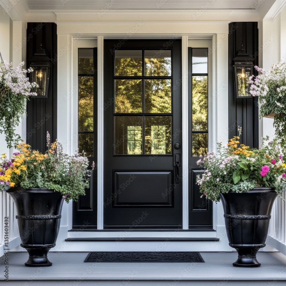 Fototapeta premium window with flowers