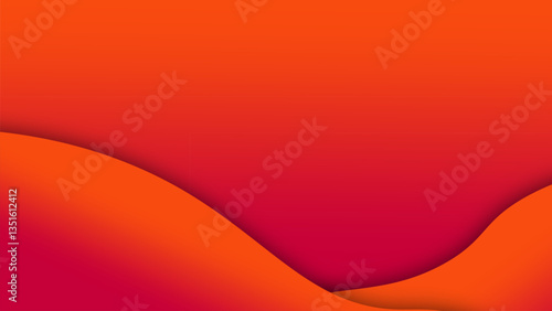 Abstract Gradient Background with Vibrant Orange and Pink Shapes