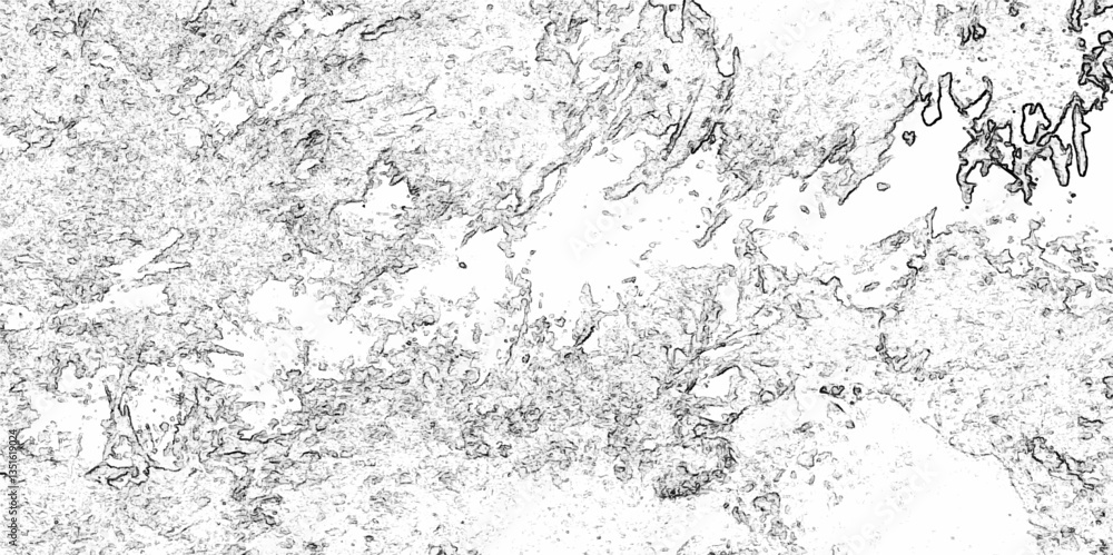 Fototapeta premium Scratched grunge wall urban monochrome pattern. Abstract grunge polished natural cement or stone old Luxurious white marble texture. Vector grunge different noise marble texture. 