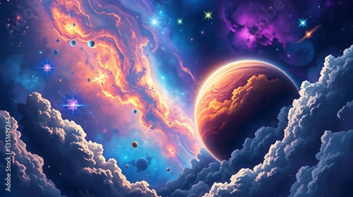 Fototapeta Naklejka Na Ścianę i Meble -  planet earth in space