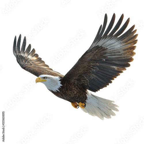 Eagle isolated on transparent background, PNG