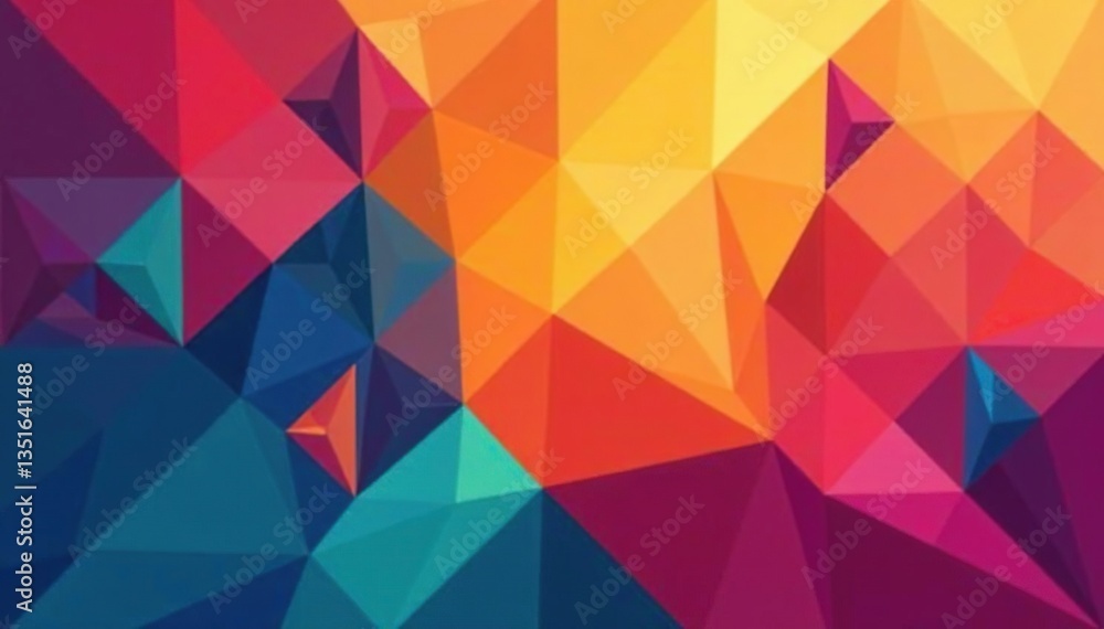 Abstract geometric shapes repeat in vibrant colors , seamless pattern, vector Abstract geometric shapes repeat in vibrant colors , seamless pattern, vector