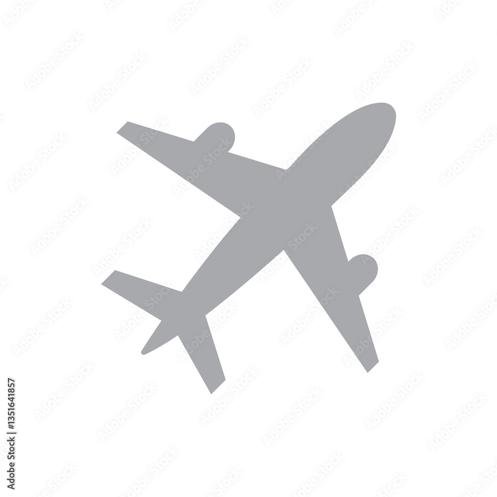 airplane icon isolated on white airplane icon isolated on white