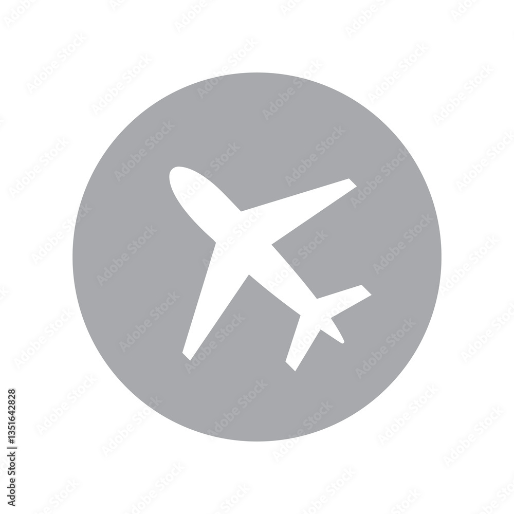 airplane button icon airplane button icon