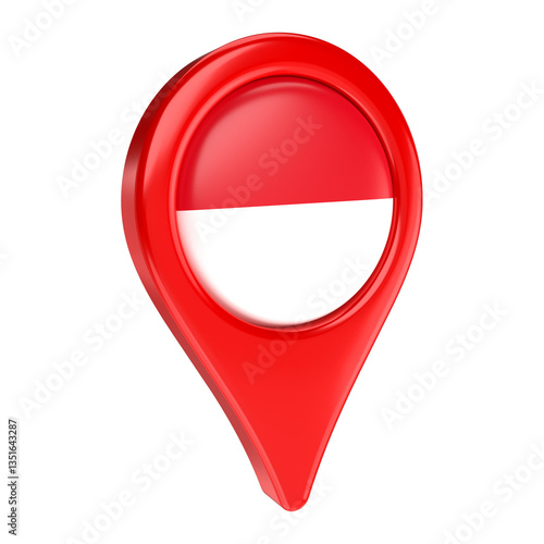 Indonesia pin flag isolated on transparent background. Travel map marker Free Download Indonesia pin flag isolated on transparent background. Travel map marker - GFXLoad
