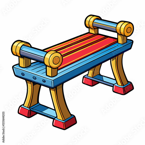 old wooden bench
