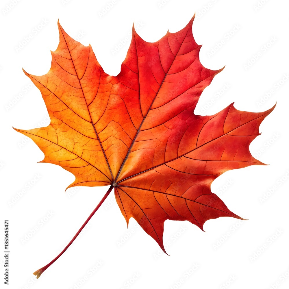 Obraz premium maple leaf isolated on white