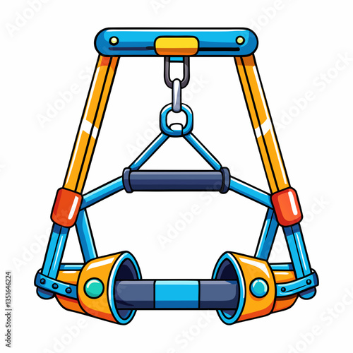 vector illustration of a suspension trainer