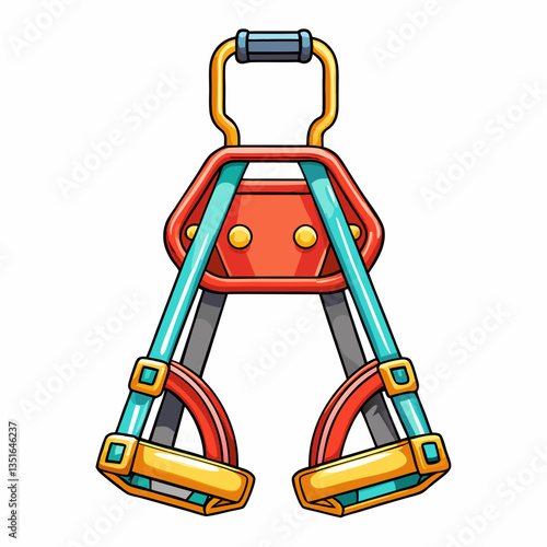 vector illustration of a suspension trainer