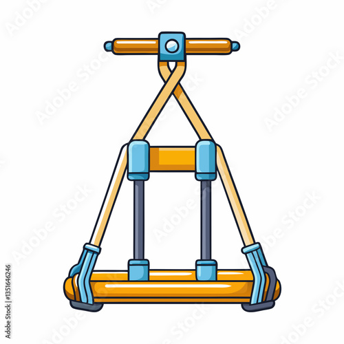 vector illustration of a suspension trainer