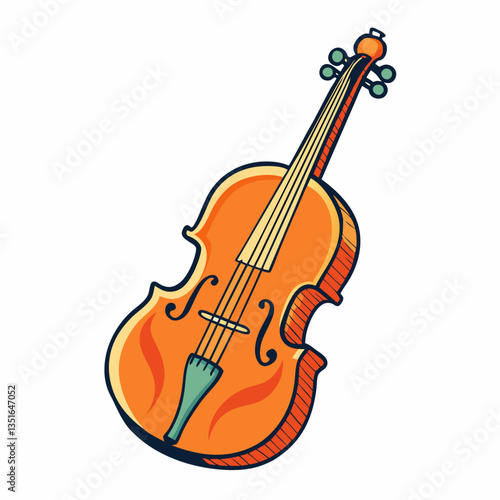 cello isolated on white