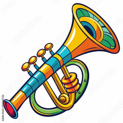 cornet on white