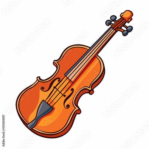viola isolated on white