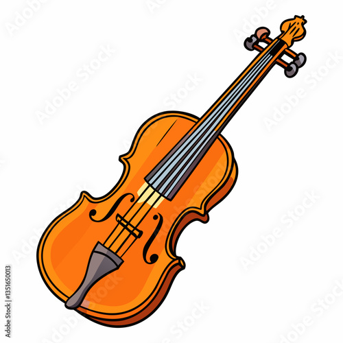 viola isolated on white