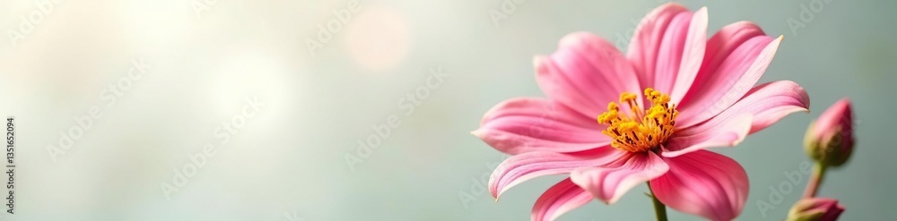 Delicate flower with intricate details isolated on white background, closeup, garden Delicate flower with intricate details isolated on white background, closeup, garden