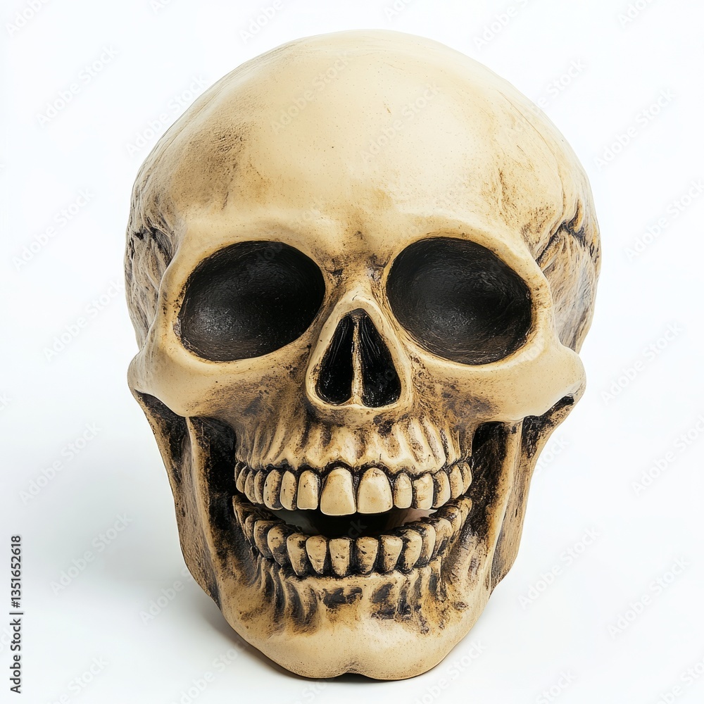 Obraz premium Generic Skeleton Mask Moment Toothy Background. Hollow