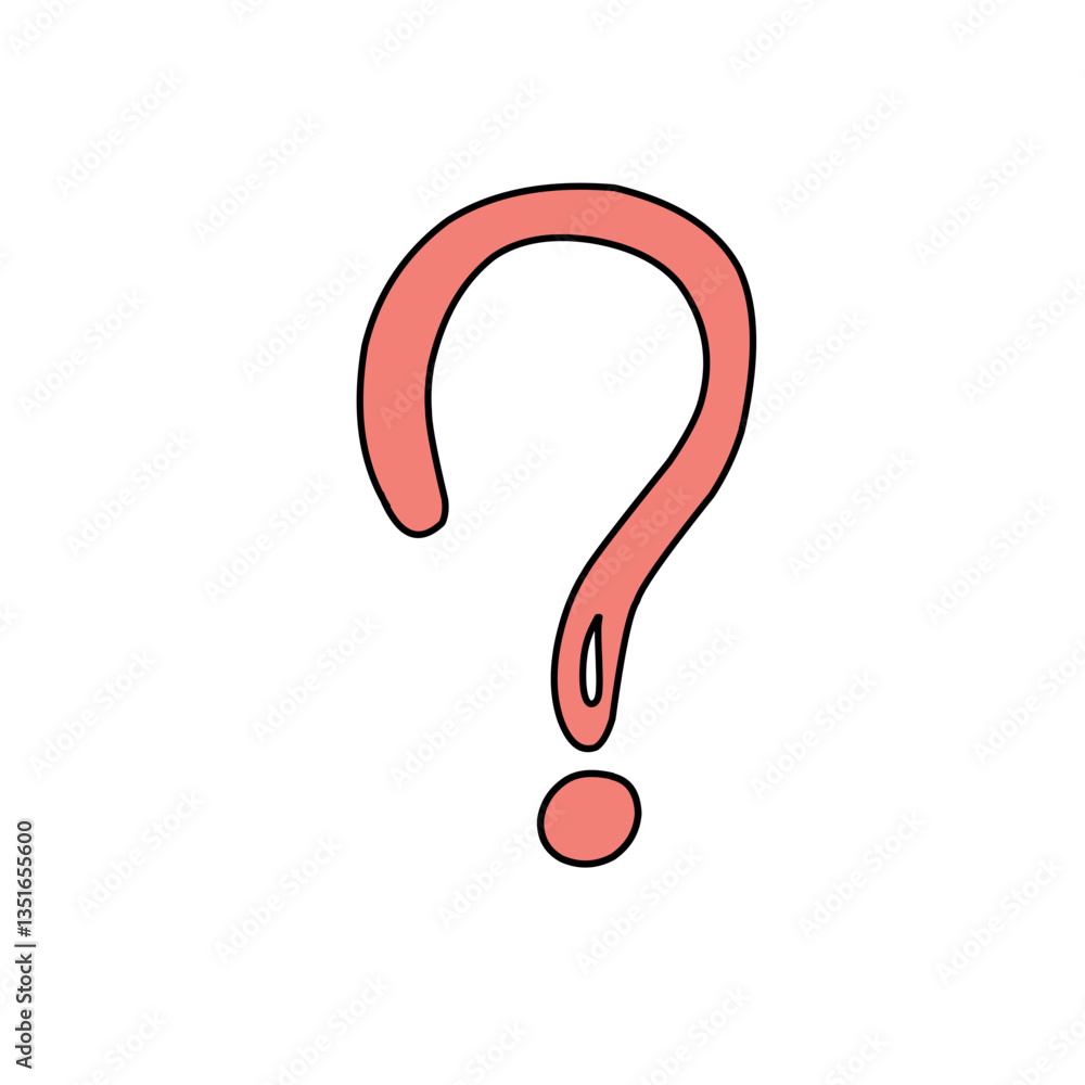 Naklejka premium question mark vector element
