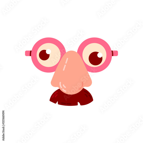 Classic joke glasses with a big nose, perfect for humor and pranks