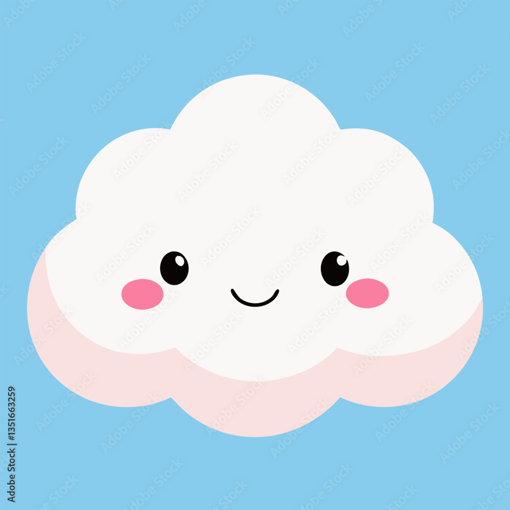 smiling-puffy-cloud-with-blush cartoon animal smiling-puffy-cloud-with-blush cartoon animal