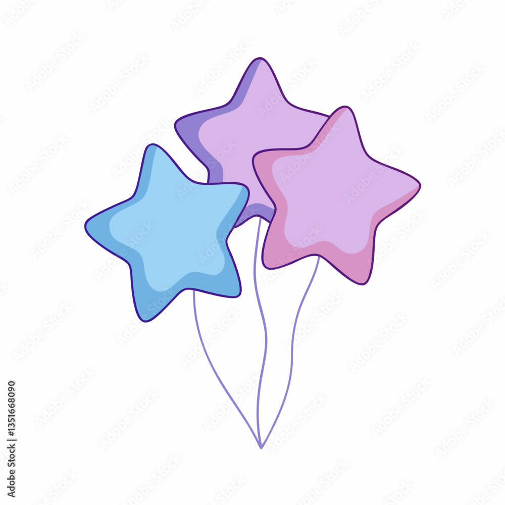 Obraz premium purple star on white