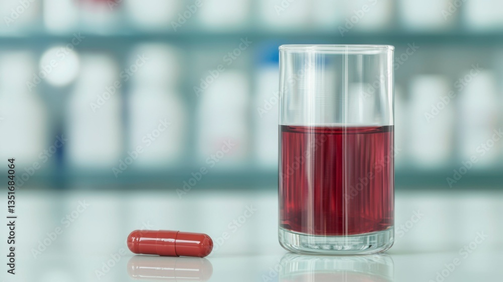 Clinical trial phases represented through digital models in a laboratory environment, with medication samples in focus, symbolizing the rigorous testing process in drug development. , Minimalism Clinical trial phases represented through digital models in a laboratory environment, with medication samples in focus, symbolizing the rigorous testing process in drug development. , Minimalism