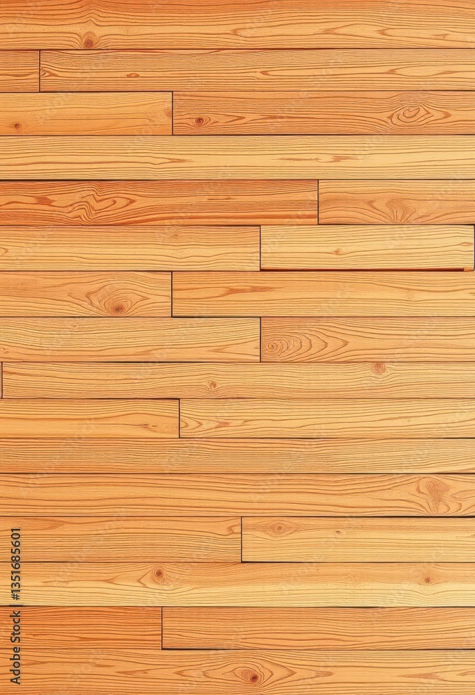 Fototapeta premium Wide wood plank panorama, rich grain texture, repeating pattern, wood panels, brown, background