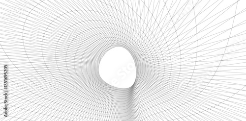 Abstract shape vector 3d drawing 