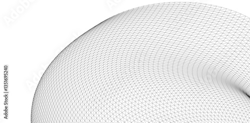 Abstract shape vector 3d drawing 
