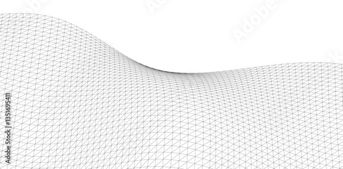 Abstract shape vector 3d drawing 