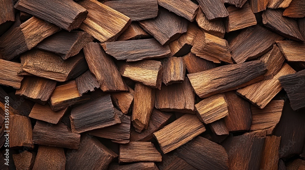 Stacked Aromatic Wood Pieces Stacked Aromatic Wood Pieces