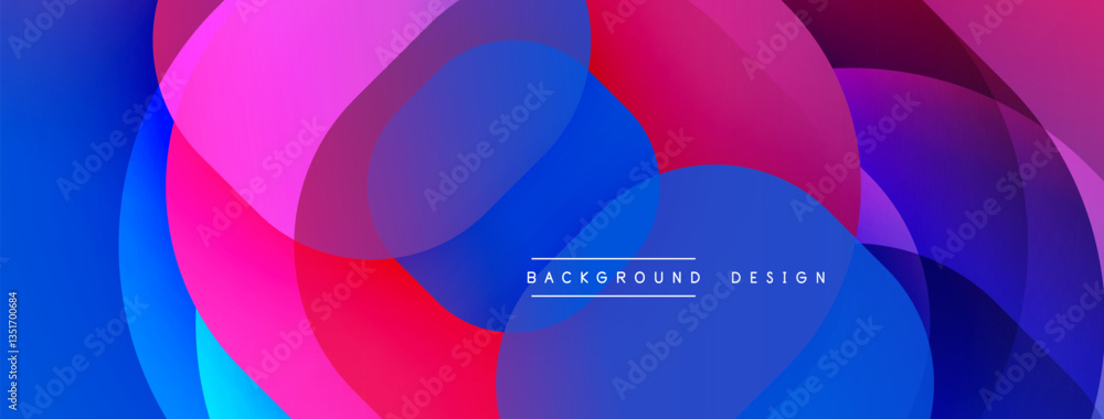 Obraz premium Abstract background with layered translucent gradient shapes