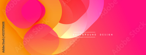 Abstract background with layered translucent gradient shapes