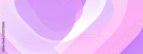 Circular abstract design with overlapping translucent circles and round shapes, blending gradients and smooth curves, creating depth, contrast, and a dynamic visual effect